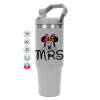 GREY color, 890ml (30oz) stainless Steel Tumbler with Handle