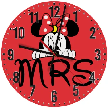 Minnie Mrs, Ρολόι τοίχου ξύλινο (30cm)