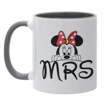 Minnie Mrs, Mug colored grey, ceramic, 330ml