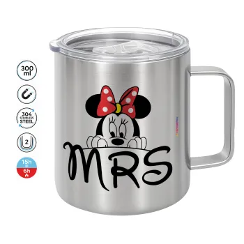 Minnie Mrs, Mug Stainless steel double wall 300ml