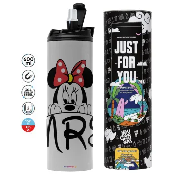 Minnie Mrs, Tumbler stainless steel GREY 600ml
