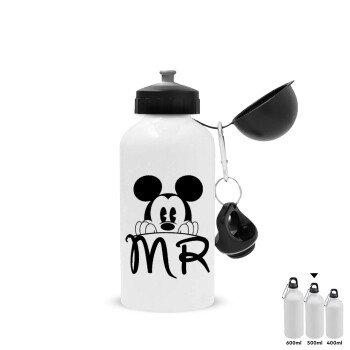 Mikey Mr, Metal water bottle, White, aluminum 500ml