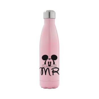 Mikey Mr, Metal mug thermos Pink Iridiscent (Stainless steel), double wall, 500ml