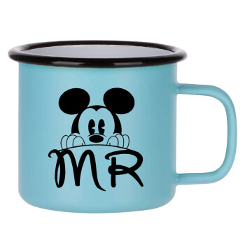 Mikey Mr, Κούπα Μεταλλική εμαγιέ ΜΑΤ σιέλ 360ml