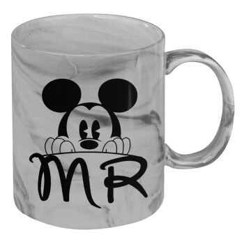 Mikey Mr, Κούπα κεραμική, marble style (μάρμαρο), 330ml