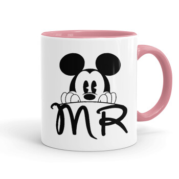 Mikey Mr, Mug colored pink, ceramic, 330ml