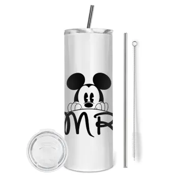 Mikey Mr, Tumbler stainless steel 600ml, with metal straw & cleaning brush