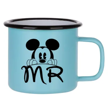 Mikey Mr, Κούπα Μεταλλική εμαγιέ ΜΑΤ σιέλ 360ml