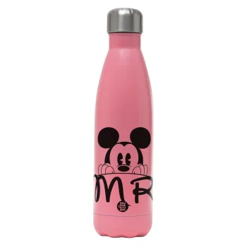 Mikey Mr, Metal mug thermos Pink Mat (Stainless steel), double wall, 500ml