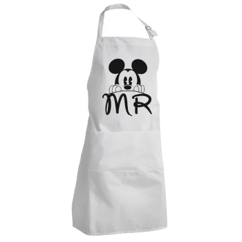 Mikey Mr, Adult Chef Apron (with sliders and 2 pockets)