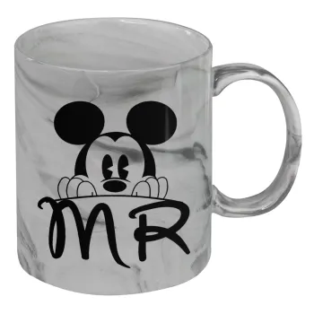 Mikey Mr, Κούπα κεραμική, marble style (μάρμαρο), 330ml