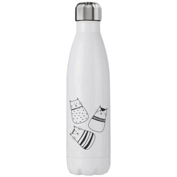 Cute cats, Stainless steel, double-walled, 750ml