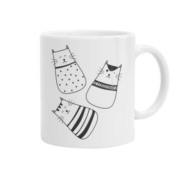 Cute cats, Ceramic coffee mug, 330ml