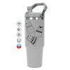 GREY color, 890ml (30oz) stainless Steel Tumbler with Handle