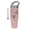 Pink color, 890ml (30oz) stainless Steel Tumbler with Handle