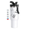 Mega Stainless steel Tumbler with lid, double wall 1,2L