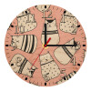 Ρολόι τοίχου ξύλινο plywood (20cm)