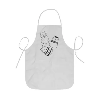 Cute cats, Ποδιά Σεφ ολόσωμη κοντή  Παιδική (44x62cm)