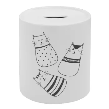 Cute cats, Κουμπαράς πορσελάνης με τάπα