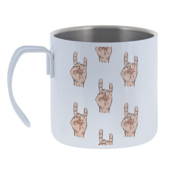 Rock hands, Mug Stainless steel double wall 400ml