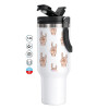 Mega Stainless steel Tumbler with lid, double wall 1,2L