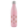 Μεταλλικό παγούρι θερμός Ροζ Ιριδίζον (Stainless steel), διπλού τοιχώματος, 500ml