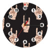 Wooden wall clock (20cm)