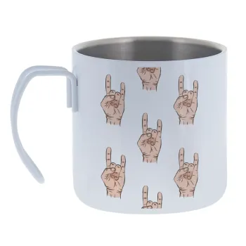 Rock hands — Κούπα Ανοξείδωτη διπλού τοιχώματος 400ml