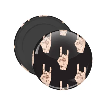 Rock hands, Μαγνητάκι ψυγείου στρογγυλό διάστασης 5cm