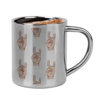 Rock hands, Κουπάκι μεταλλικό διπλού τοιχώματος για espresso (220ml)