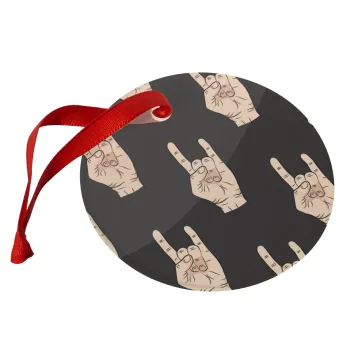 Rock hands, Christmas ornament glass 9cm