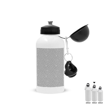 Doodle Maze, Metal water bottle, White, aluminum 500ml