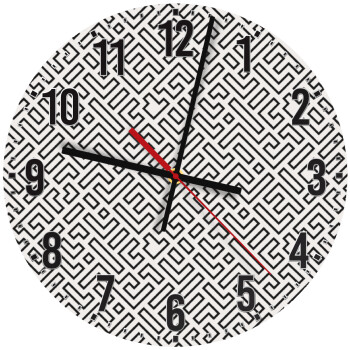 Doodle Maze, Ρολόι τοίχου ξύλινο (30cm)