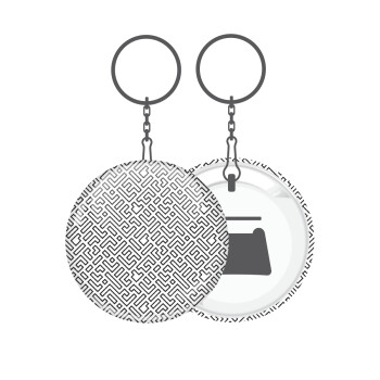 Doodle Maze, Μπρελόκ μεταλλικό 5cm με ανοιχτήρι