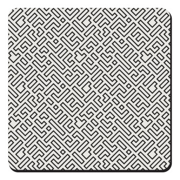 Doodle Maze, Τετράγωνο μαγνητάκι ξύλινο 9x9cm