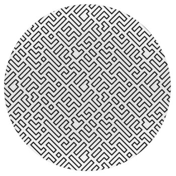Doodle Maze, Mousepad Στρογγυλό 20cm