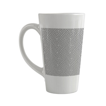 Doodle Maze, Κούπα κωνική Latte Μεγάλη, κεραμική, 450ml
