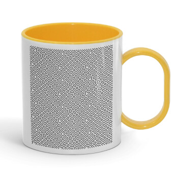 Doodle Maze, Κούπα (πλαστική) (BPA-FREE) Polymer Κίτρινη για παιδιά, 330ml