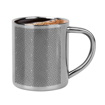 Doodle Maze, Double-wall metal cup for espresso (220ml)