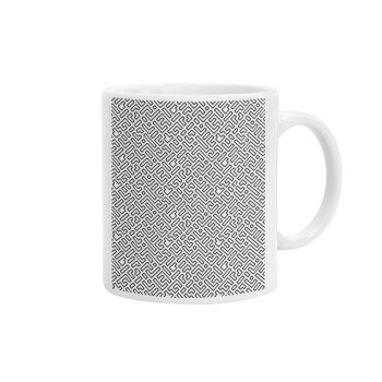 Doodle Maze, Ceramic coffee mug, 330ml