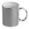 Mug ceramic, silver mirror, 330ml