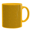 Ceramic coffee mug yellow, 330ml