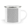 Metallic enamel cup white 360ml