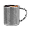 Double-wall metal cup for espresso (220ml)