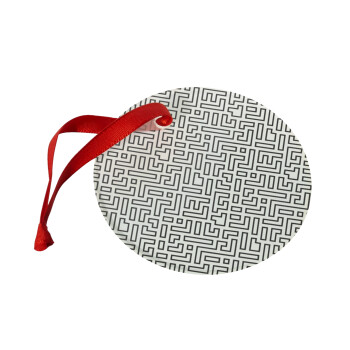 Doodle Maze, Χριστουγεννιάτικο στολίδι γυάλινο 9cm