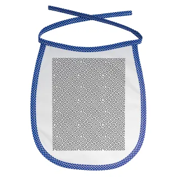 Doodle Maze, Σαλιάρα μωρού αλέκιαστη με κορδόνι Μπλε