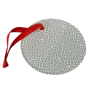Doodle Maze, Στολίδι Χριστουγεννιάτικο στολίδι γυάλινο 9cm