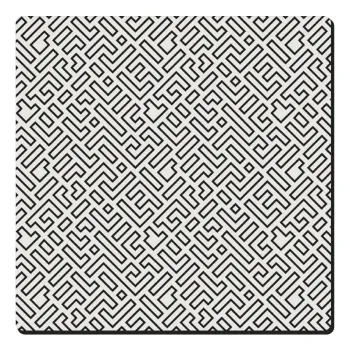 Doodle Maze, Τετράγωνο μαγνητάκι ξύλινο 6x6cm