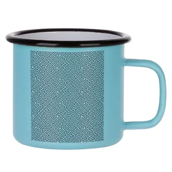 Doodle Maze, Κούπα Μεταλλική εμαγιέ ΜΑΤ σιέλ 360ml