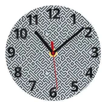 Doodle Maze, Ρολόι τοίχου γυάλινο (20cm)